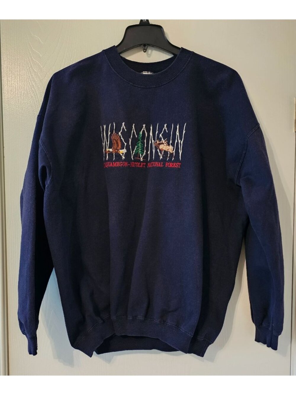 VTG Wisconsin Chequamegon-Nicolet Nat'l Forest Mens Sweatshirt XL Outdoors READ